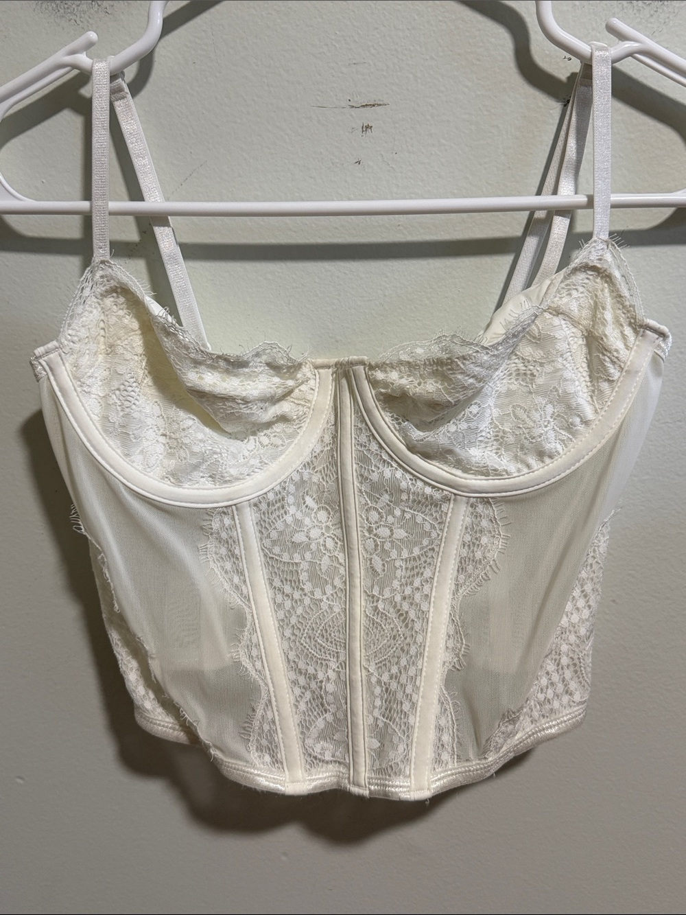 White Fox Corset Top Size Small